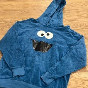 lauren moshi cookie monster towel hoodie